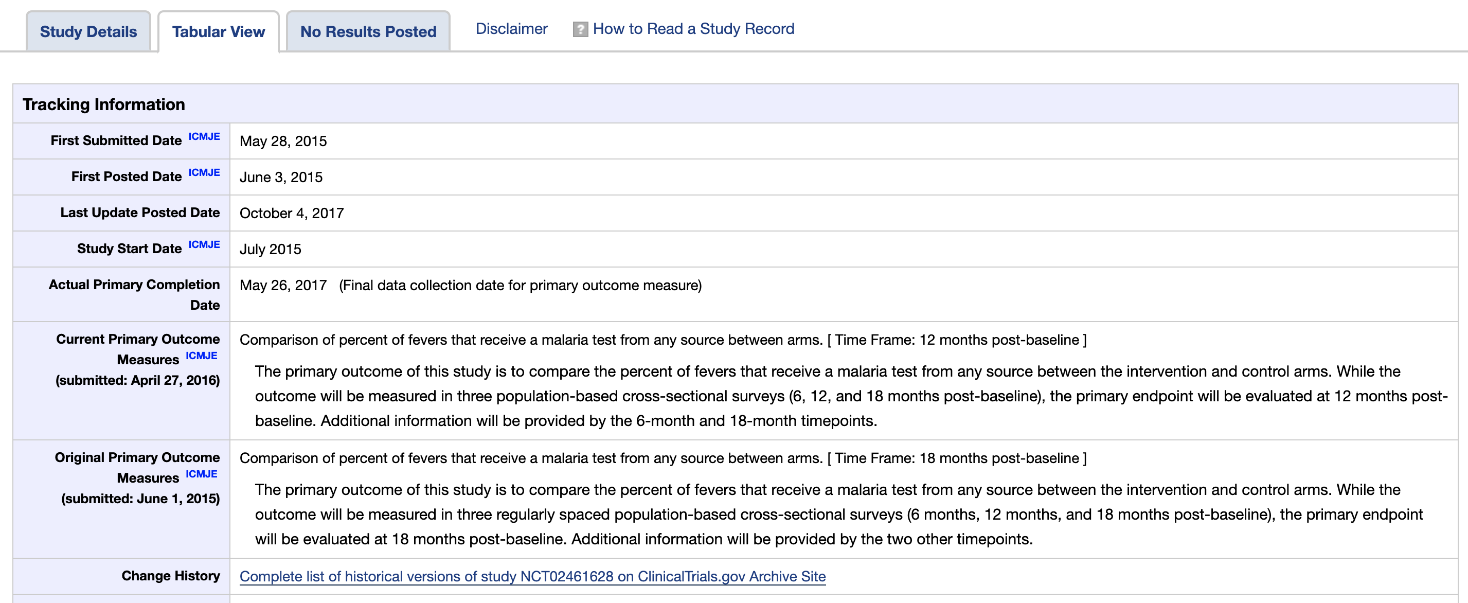 Aim 2 trial registration. Source: [ClinicalTrials.gov, https://tinyurl.com/yxundeds](https://tinyurl.com/yxundeds).